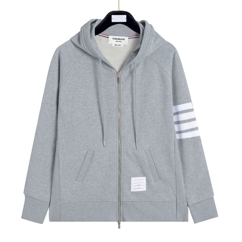 ÁO KHOÁT HOODIE ZIP THOM.BROWNE - HÀNG CHUẨN TỔ ÔNG BEST TRUNG