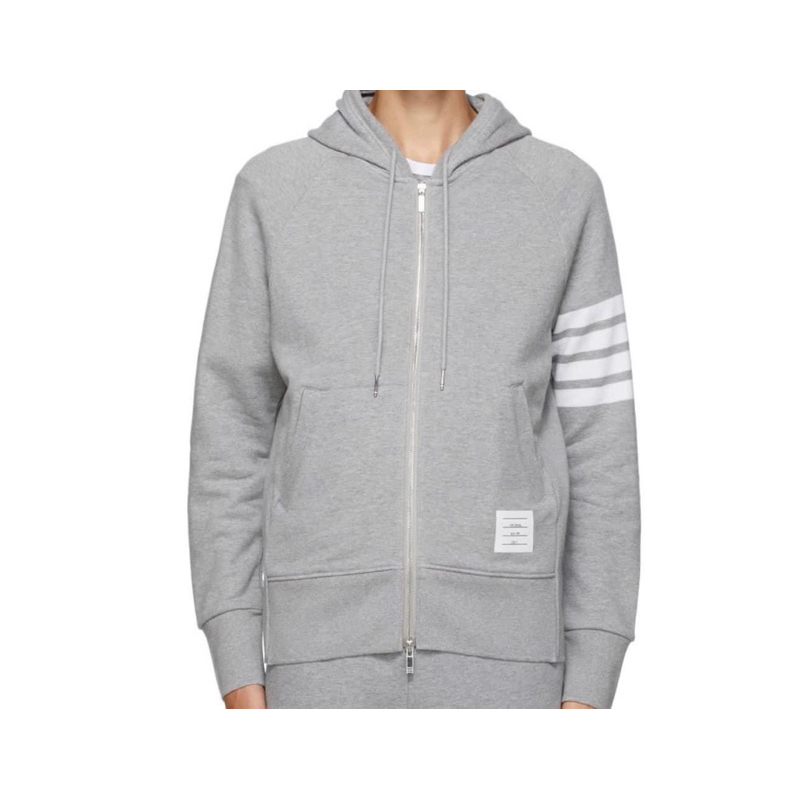 ÁO KHOÁT HOODIE ZIP THOM.BROWNE - HÀNG CHUẨN TỔ ÔNG BEST TRUNG