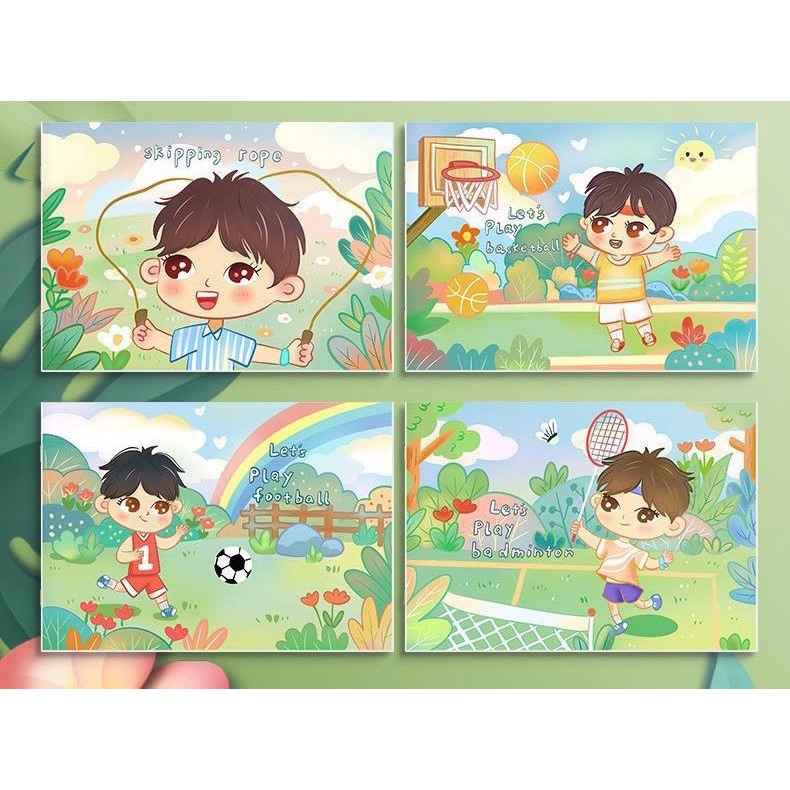 Sét 10 Sổ Vẻ A4 giành cho các bé, học sinh, sinh viên - S4