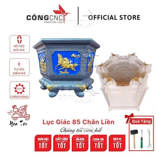 {mới] khuôn đúc chậu cảnh abs, lục giác 85 chân liền