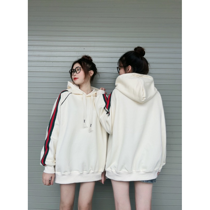 Áo Hoodie thêu chạy sọc tay HÓT / Ảnh thật