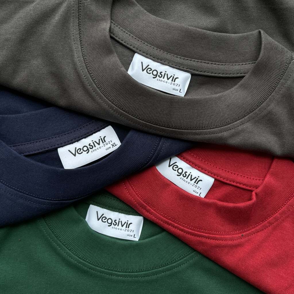 Áo thun trơn VEGSIVIR 100% Cotton 250gsm.