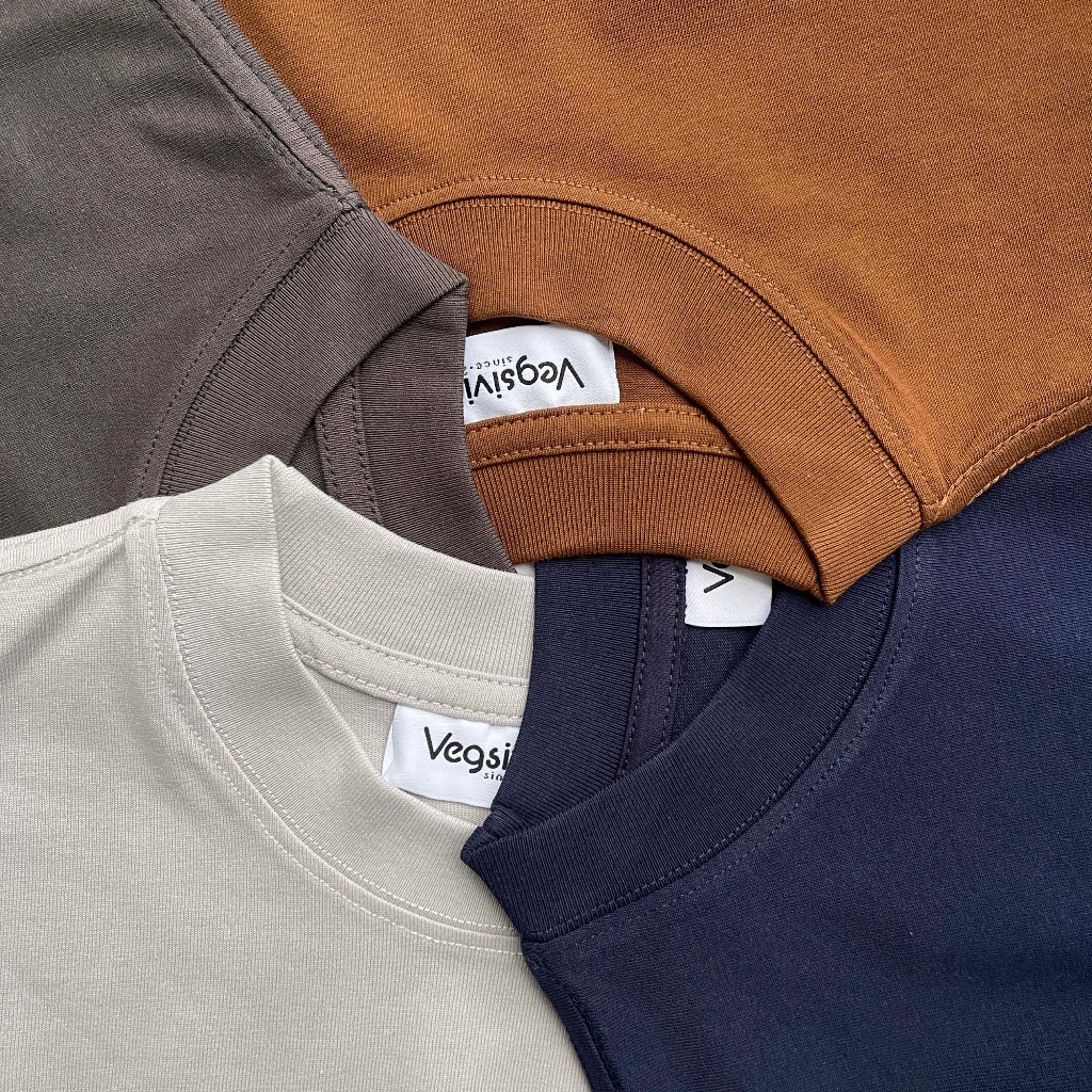 Áo thun trơn VEGSIVIR 100% Cotton 250gsm.