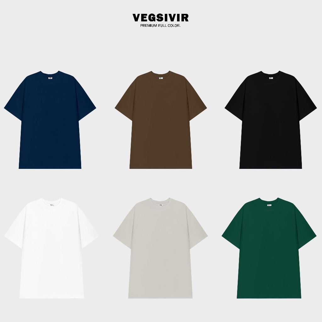 Áo thun trơn VEGSIVIR 100% Cotton 250gsm.