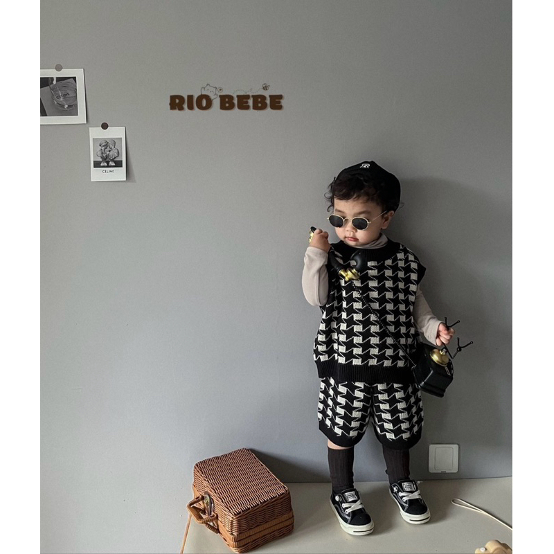 Set len áo gile và quần zizac chất vải len dày dặn cho bé CHẤT thu đông - TĐ22