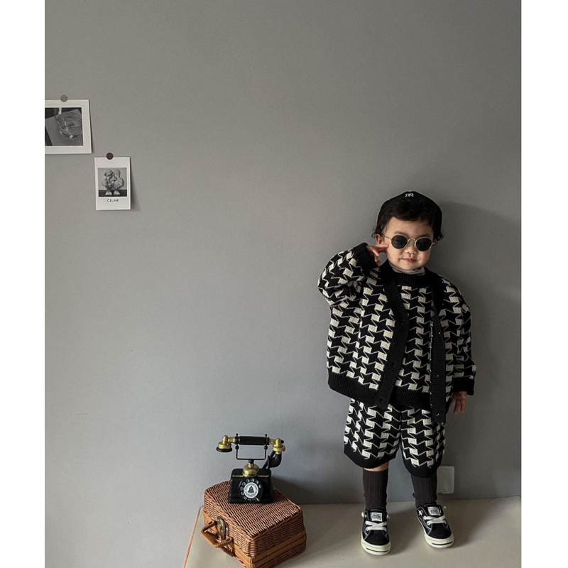 Set len áo gile và quần zizac chất vải len dày dặn cho bé CHẤT thu đông - TĐ22