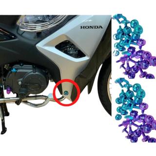 (GR5 XỊN) Combo full ốc titan dàn áo Wave Alpha 110 đời mới