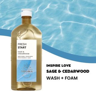 Sữa tắm thư giãn bath & body works aromatherapy fresh start 295ml
