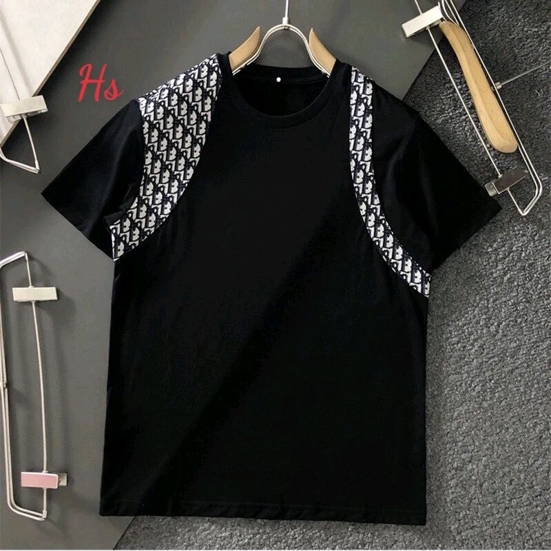 Áo Thun Tay Lỡ Phối Vai  - Áo Phông Cotton Dày Dặn Dáng Rộng Nam Nữ