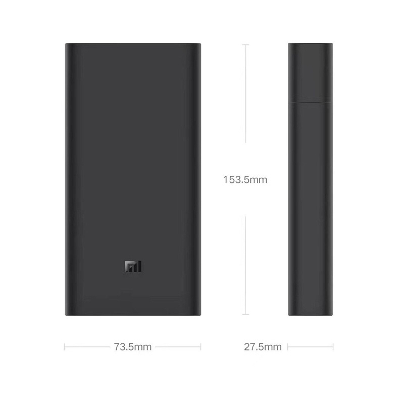 Pin Sạc dự phòng Xiaomi 3 20W 20000 mAh - Pin dự phòng Xiaomi gen 3 PB200SZM 20000 mAh