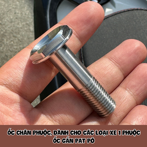 Ốc chân phuộc Inox304 thông dụng được các loại xe 1 phuộc, Pát treo Pô….