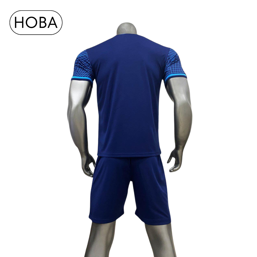 Bộ quần áo bóng đá đồ đá banh CLB Chelsea xanh đen vải thun lạnh cao cấp