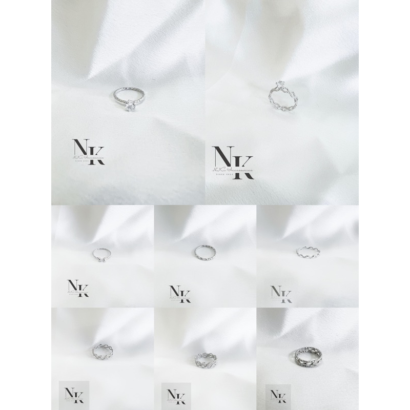 NHẪN TITAN NỮ BASIC (không đen,không gỉ sét,đen đền 100% giá trị)