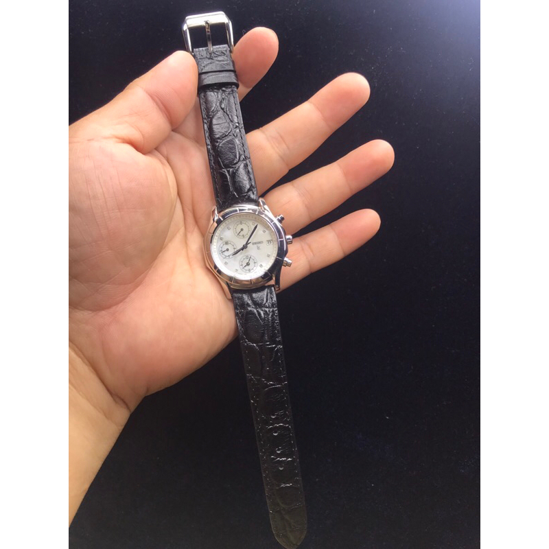 ⌚Đồng hồ Si Nam 7 kim hiệu SeiKo Lk Mặt khảm trai. Made in Japan🇯🇵. Hàng đã qua sử dụng
