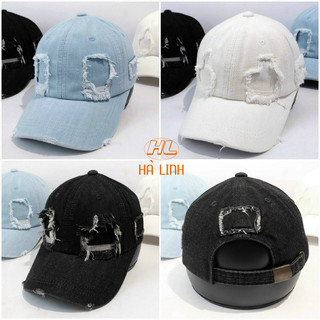  Mũ Lưỡi Trai Jean Rách Cao Cấp  Nón Kết Jean Xuất Khẩu  3 Màu Dễ Chọn  B32 
