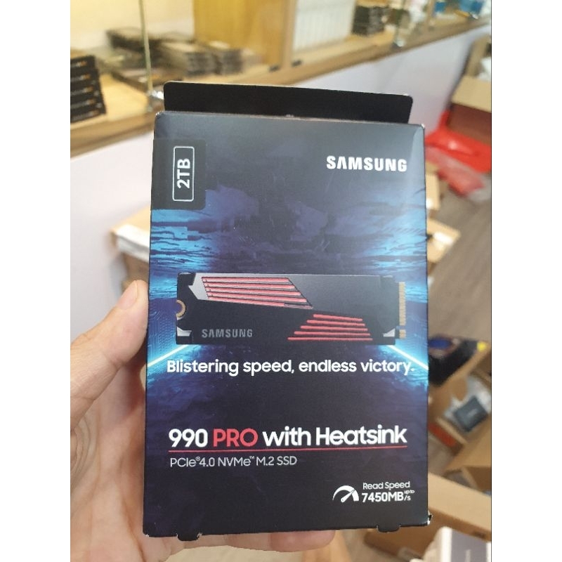 Ổ cứng SSD Samsung 990 Pro 1TB HeatSink M2 NVMe 2280 - PCIe Gen4x4  - BH 60 tháng