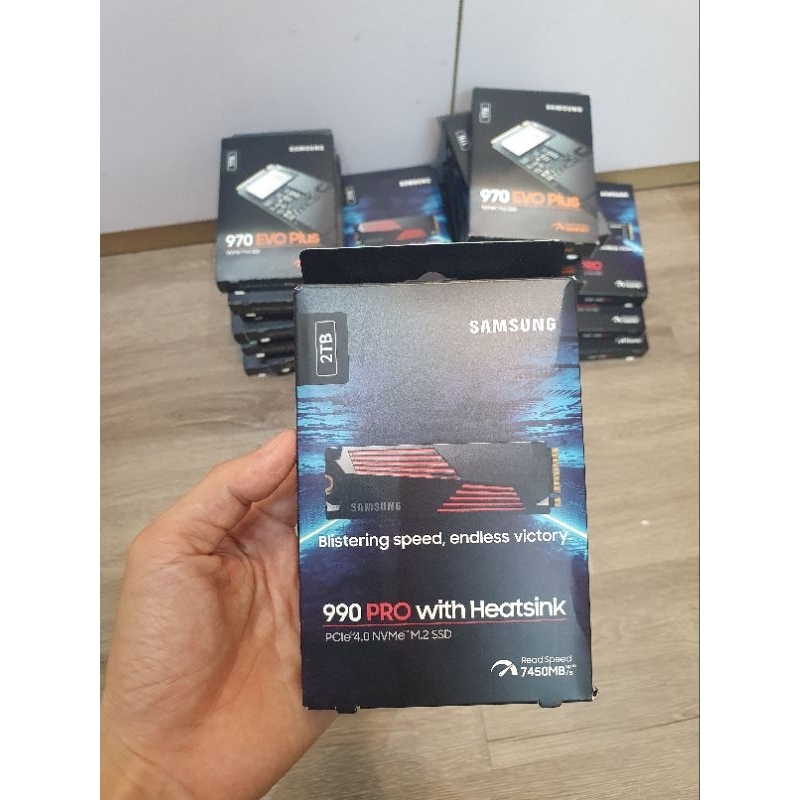 Ổ cứng SSD Samsung 990 Pro 1TB HeatSink M2 NVMe 2280 - PCIe Gen4x4  - BH 60 tháng