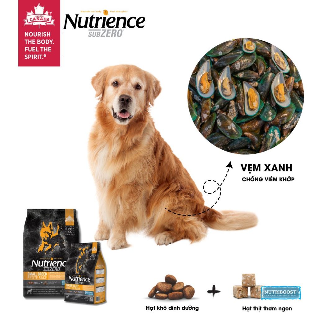(Chính Hãng) NUTRIENCE SUBZERO THỨC ĂN CHO CHÓ Bao 500g