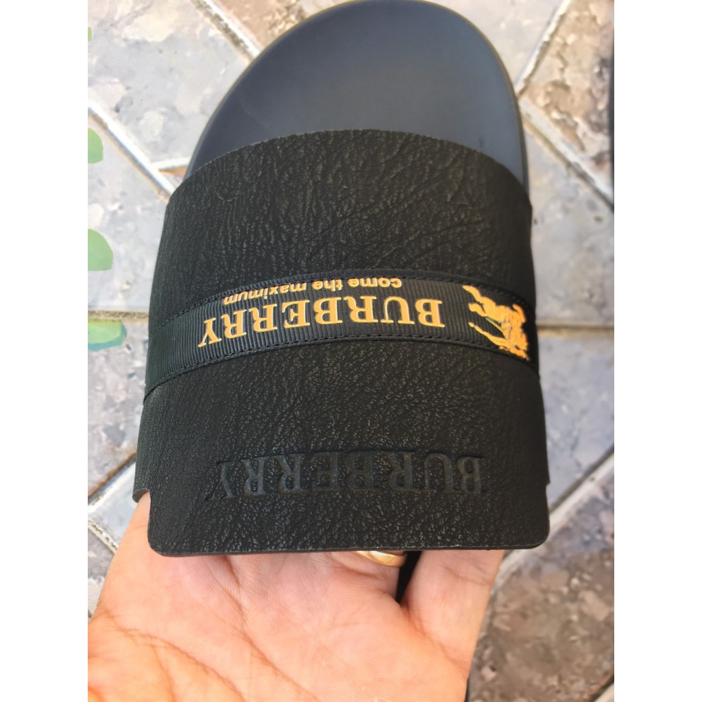 Dép da quai ngang Dép nam - Dép Quai Ngang nam đế êm chân bền chắc thời trang