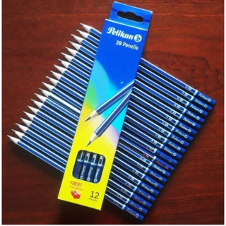 Bút chì gỗ pelikan thân xanh 2b - mpb998377