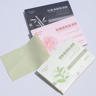 Bộ 200 tờ giấy thấm dầu Derf Vệ Sinh Dầu Nhờn Thừa Trên Da Mặt 100Pcs