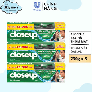 Tặng BCCombo 3 Kem Đánh Răng Closeup Dạng Gel Cho Hơi Thở Thơm Mát Bất Tận