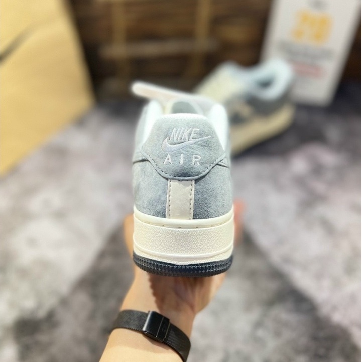 Giày thể thao nam nữ Sneaker Af1 Grey Cream/Af1 Xám Da Lộn