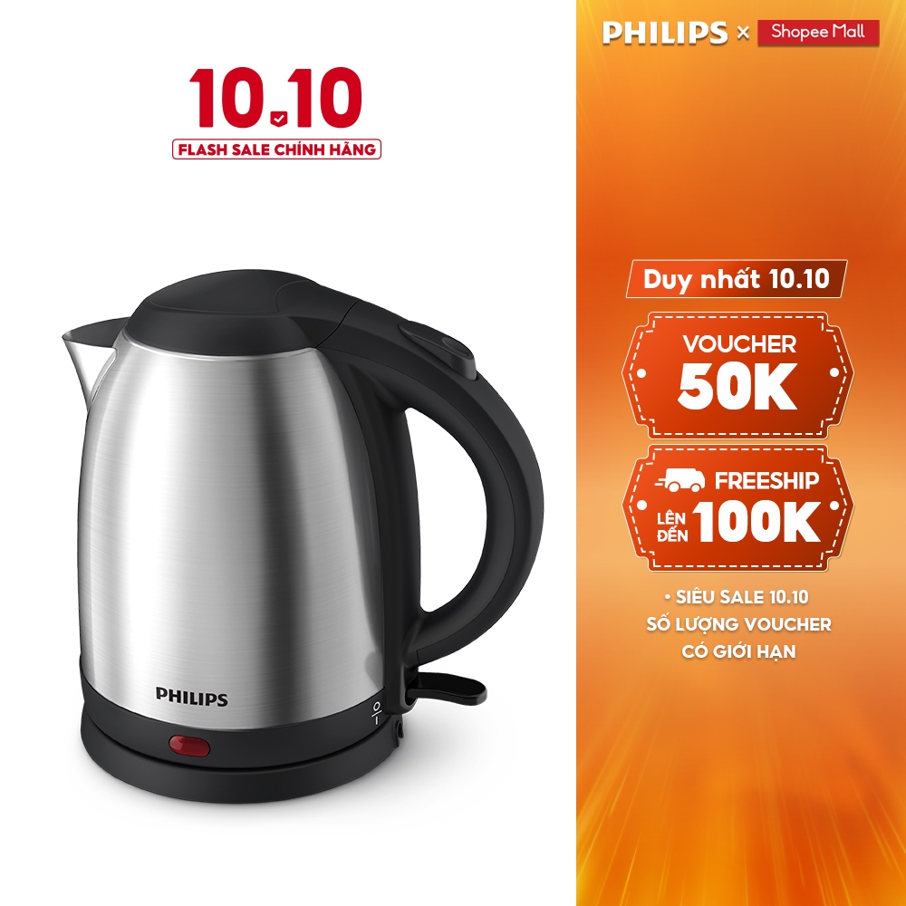 Bình đun siêu tốc PHILIPS HD9306 1.5L - Hàng Chính Hãng