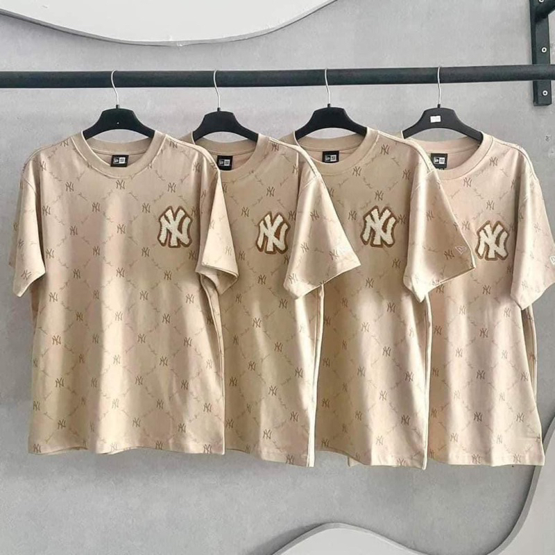 Áo NewEra  monogram logo NY thêu Be 💛💛