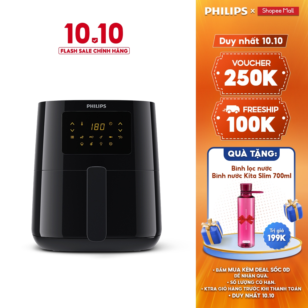 Nồi chiên không dầu PHILIPS HD9252 /90 4.1L 1400W Mẫu 2021- Hàng Chính Hãng