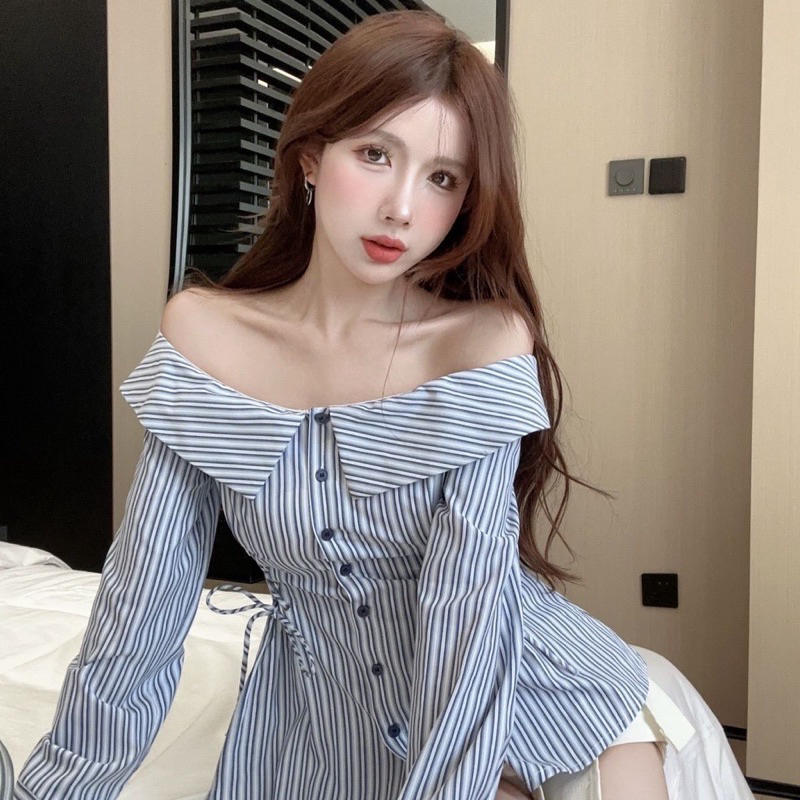 Áo sơ mi trễ vai