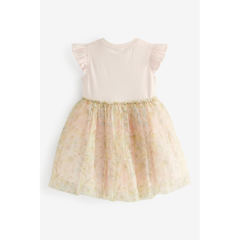 Đầm hồng xoè hoạ tiết siu xinh cho bé gái