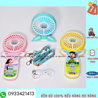 Quạt cầm tay mini tích điện kun mới