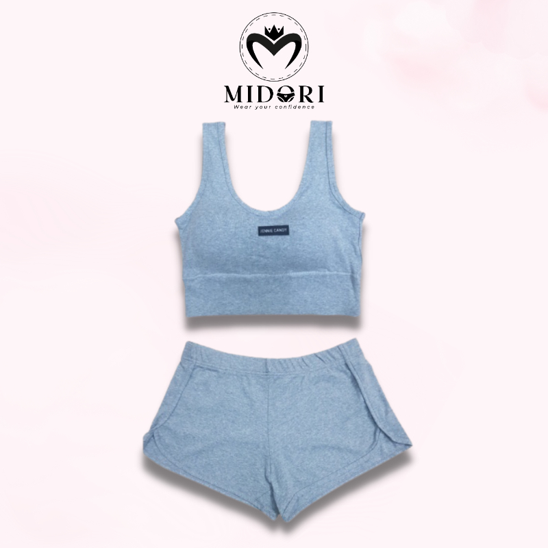 Bộ tập Gym Yoga nữ, Bộ tập thể thao đạp xe cotton quần đùi thoáng mát phong cách năng động CD26