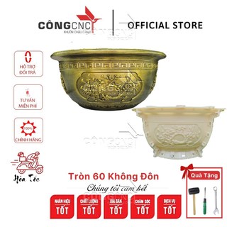 Khuôn Chậu ABS Tròn 60 Hàng Việt Nam Không Chân Đôn