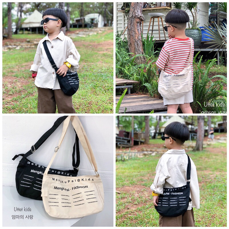 TÚI TOTE MENGKUPAI PHONG CÁCH HÀN QUỐC CHO BÉ GÁI VÀ BÉ TRAI