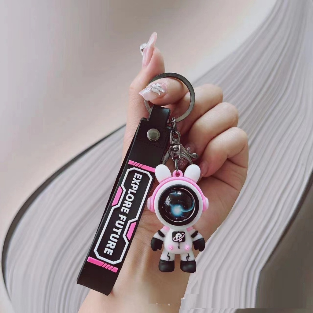 Móc khóa phi hành gia kèm dây móc càng cua bản pro  xinh xắn thuuhaa1904