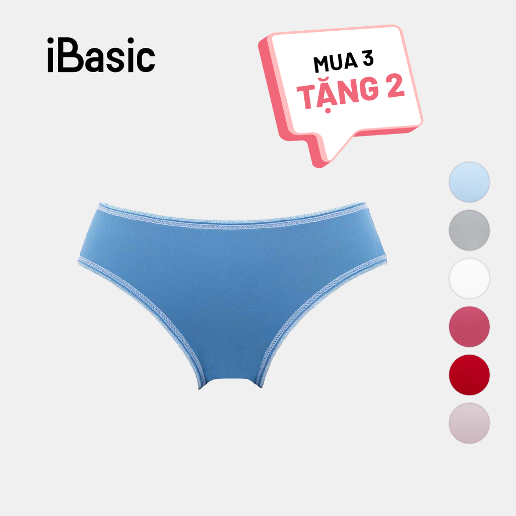 [MUA 3 TẶNG 2] Combo 5 quần lót nữ thun lạnh bikini iBasic V199-3