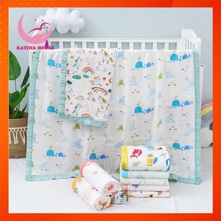 Khăn tắm cho bé Aden sợi tre KT90x110cm, 4 lớp mềm mịn mát, họa tiết sắc nét có bo viền cực đẹp.