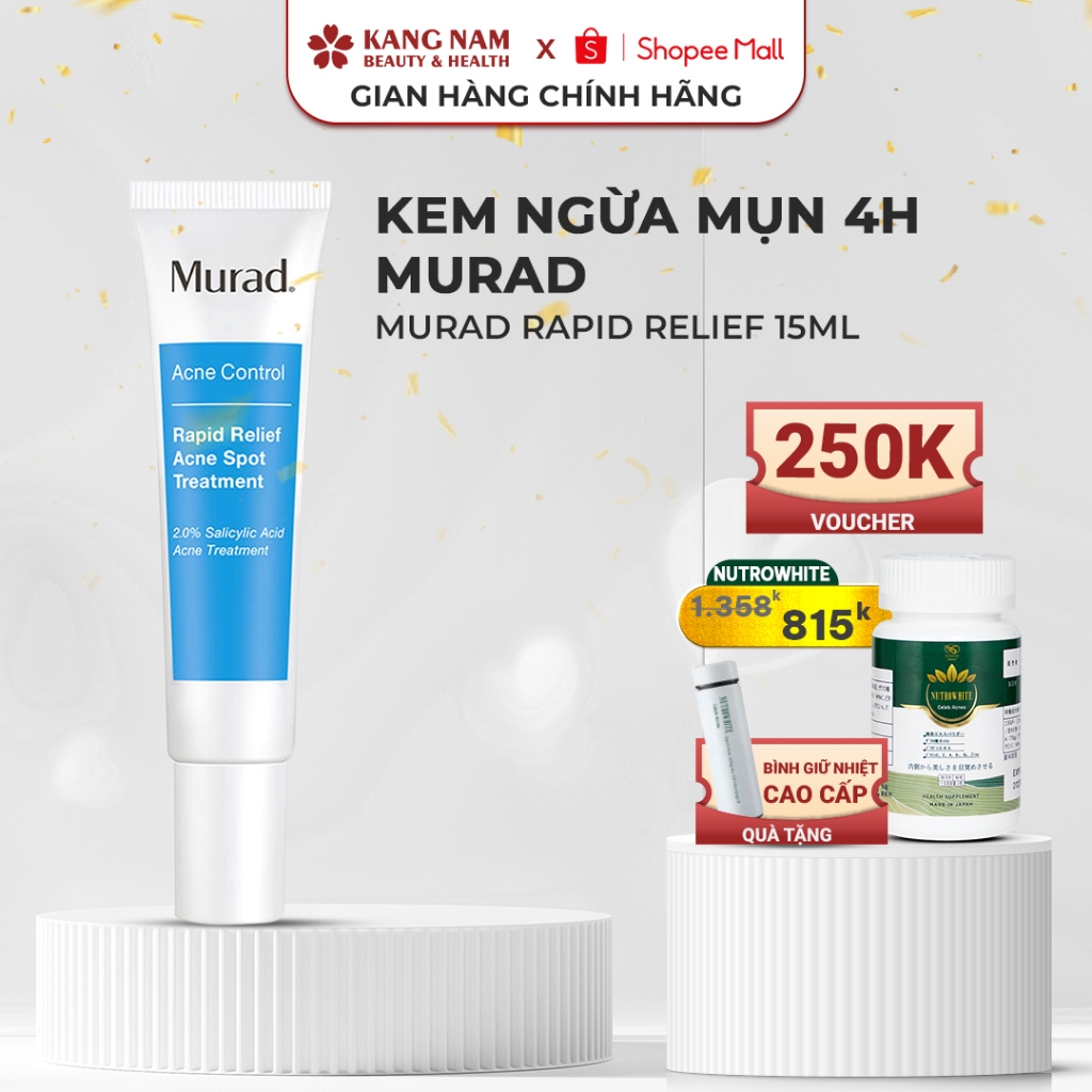 Kem Ngừa Mụn 4h Murad Rapid Relief 15ml - Giải Pháp Hiệu Quả Cho Vấn Đề Mụn Trứng Cá