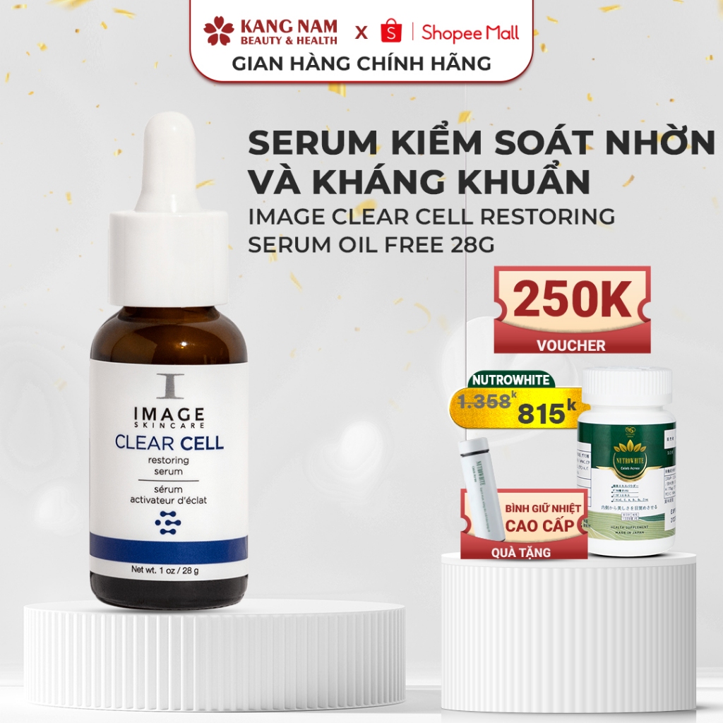 Serum kiểm soát nhờn và kháng khuẩn Image Clear Cell Restoring Serum Oil Free 28g