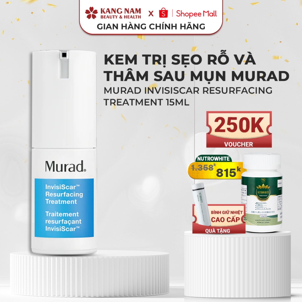 Kem Ngừa Sẹo Rỗ Và Thâm Mụn Murad Invisiscar Resurfacing Treatment 15ml