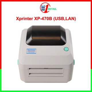 Máy In Đơn Hàng TMĐT, in mã vạch Xprinter XP-470B (USB,LAN) In Đơn GHTK, Shopee, In tem, In Mã Vạch Dùng Giấy Decal A6