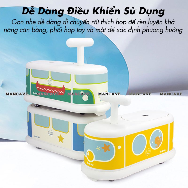 Xe Chòi Chân Trẻ Em Từ 1-6 Tuổi Italtrike La Cosa Xe Không Tạo Tiếng Ồn Chịu Tải 50KG Thiết Kế Bo Tròn Nhỏ Gọn Góc 360