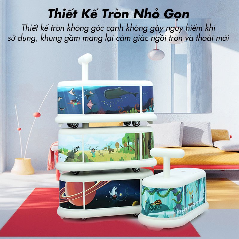 Xe Chòi Chân Trẻ Em Từ 1-6 Tuổi Italtrike La Cosa Xe Không Tạo Tiếng Ồn Chịu Tải 50KG Thiết Kế Bo Tròn Nhỏ Gọn Góc 360