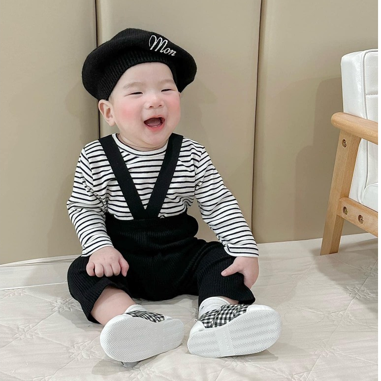 Mũ Nồi Len Thêu Tên cho bé style hàn quốc đáng yêu ngộ nghĩnh