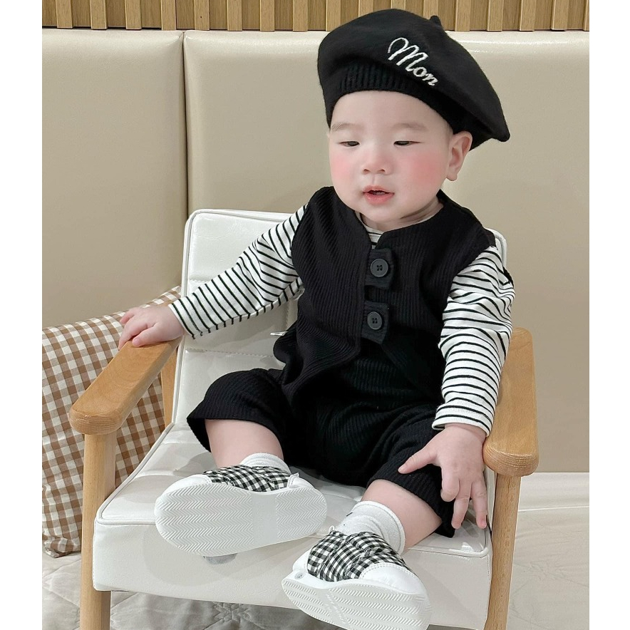 Mũ Nồi Len Thêu Tên cho bé style hàn quốc đáng yêu ngộ nghĩnh