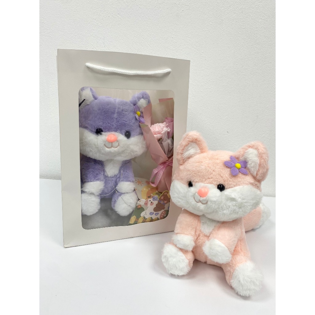 Set quà combo 5 món tặng Hoa và Gấu bông sinh nhật, kèm Hộp quà, đèn Led, Thiệp tặng người yêu, bạn thân, quà sinh nhật