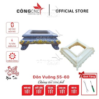 Khuôn chân đôn kỷ vuông 60 đổ úp đáy