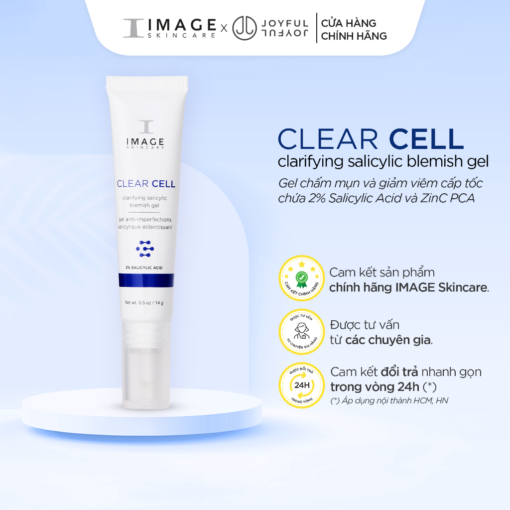 Gel chấm mụn, giảm viêm cấp tốc chứa 2% Salicylic Acid và ZinC PCA - CLEAR CELL Clarifying Salicylic Blemish Gel